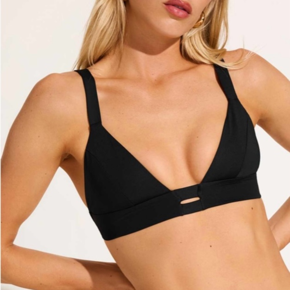 VITAMIN A Neutra Bralette Top in Black